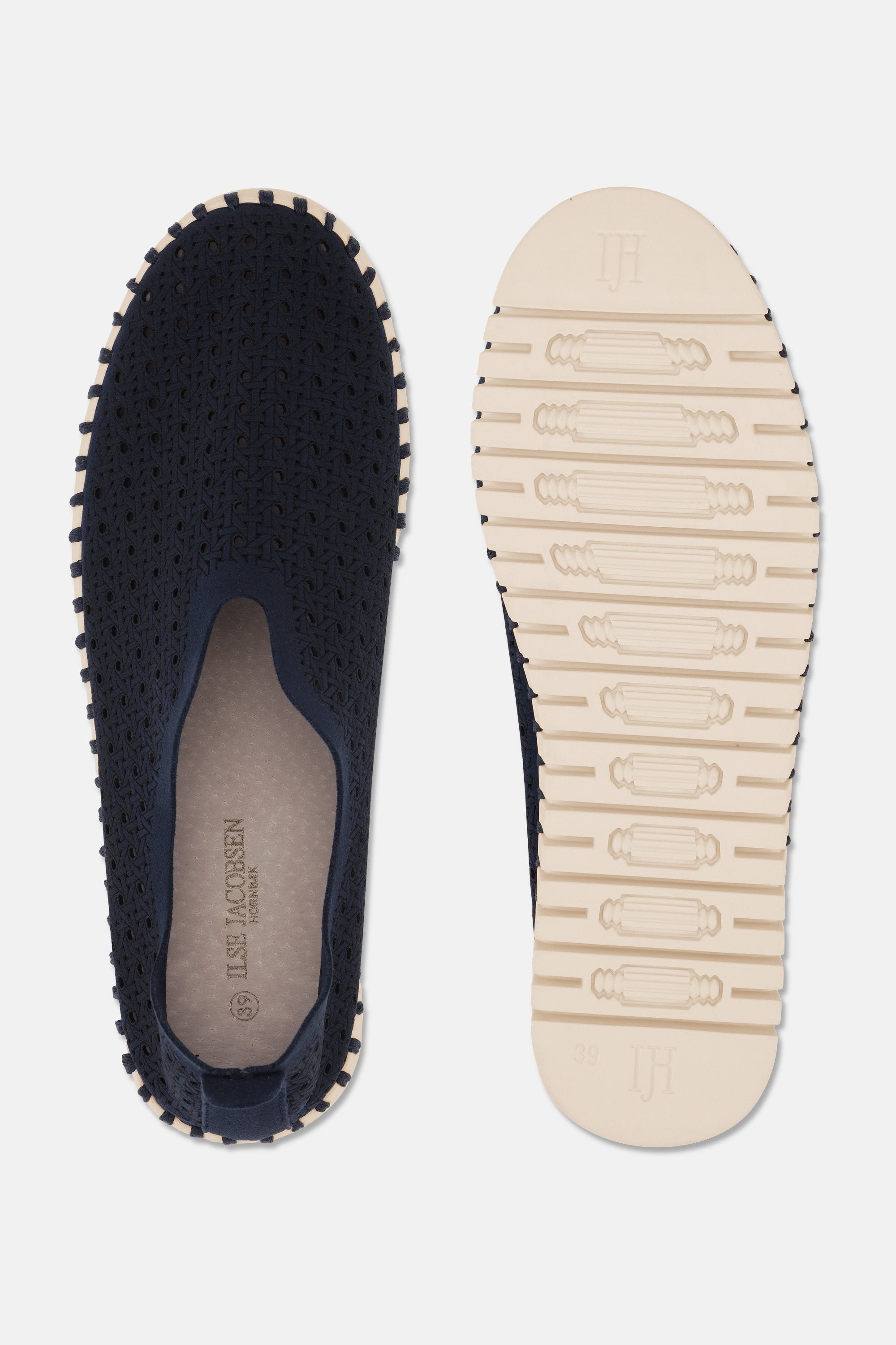 Tulip Sko - Dark Indigo Pearled Ivory